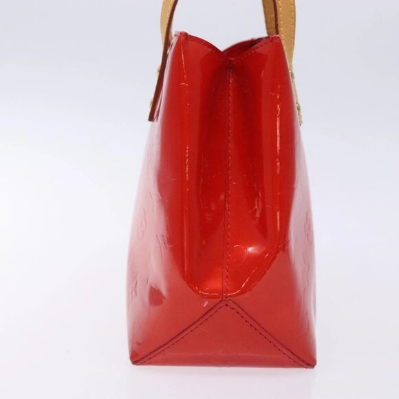 LOUIS VUITTON Monogram Vernis Reade PM Hand Bag Red Rouge M91088 LV Auth 132250 - Picture 4 of 16